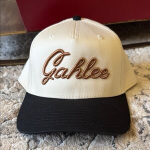Cream and Black 'Gahlee' Trucker Hat